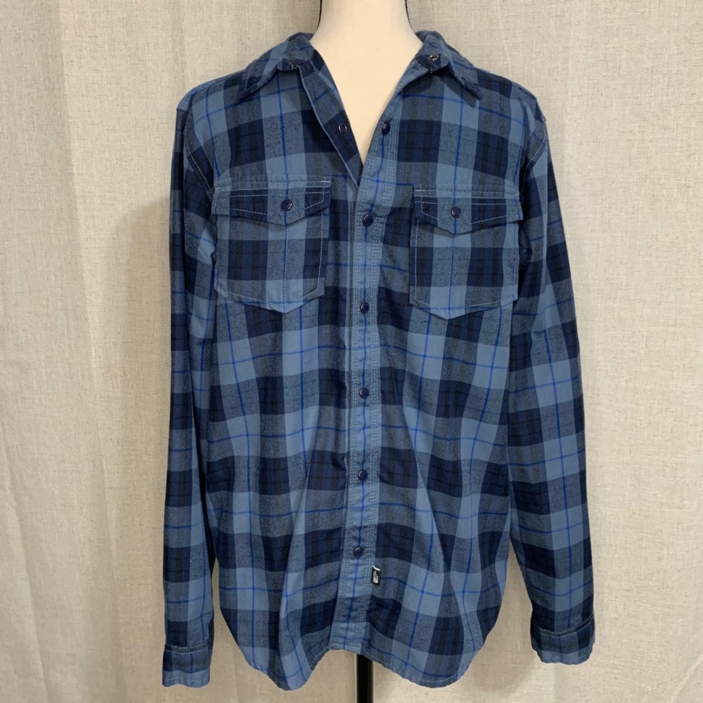 THE NORTH FACE Blue Plaid Button Down